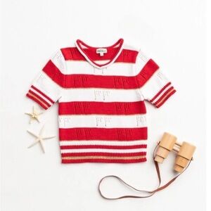 Finding Foxtale Salute Sweater Toddler‎ Girl Sz 3 Valentine 4th of July Xmas